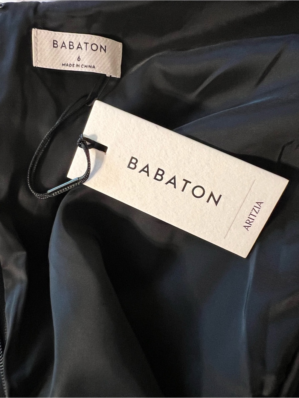 Aritzia Babaton Keeper Dress NWT Black Sheath Office LBD Classic Size 6 - Picture 7 of 10